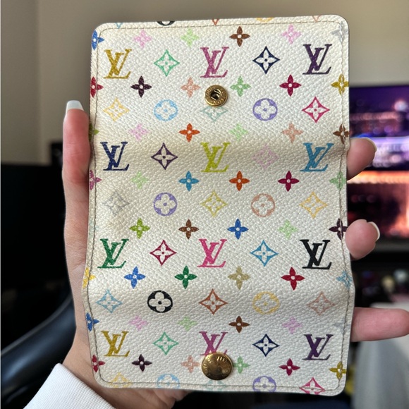 Louis Vuitton Murakami White Multicolor Monogram Key Case Holder (4) - Picture 5 of 8